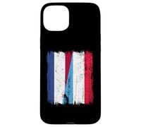 Maillot Luxembourgeois Néerlandais Demi Drapeau Pays-Bas Luxembourgeois Coque pour iPhone 15 Plus
