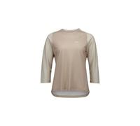 Maillot manches 3 4 femme poc motion air beige blanc