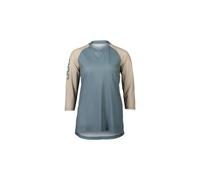 Maillot manches 3 4 femme poc mtb pure bleu beige