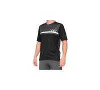 Maillot manches courtes 100 airmatic jersey noir charcoal