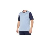 Maillot manches courtes 100 ridecamp bleu