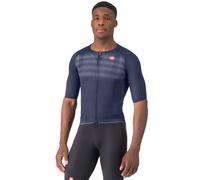 Maillot manches courtes Aero Race 8S bleu foncé