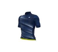 Maillot manches courtes ale green speed bleu
