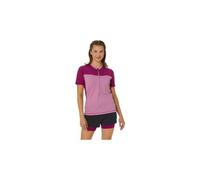Maillot manches courtes asics fujitrail run rose femme