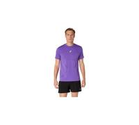 Maillot manches courtes asics road seamless violet homme