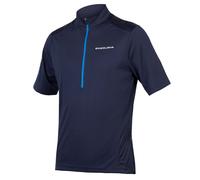 Maillot Manches Courtes Avec Zip Hummvee S/S Bleu Endura Cyclisme