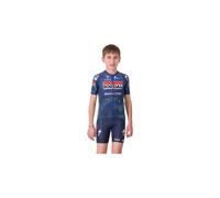 Maillot manches courtes castelli aero kid soudal quickstep bleu enfant