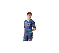 Maillot manches courtes castelli aero race 8s soudal quickstep bleu homme