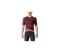 Maillot manches courtes castelli climber s 4 0 bordeaux silver