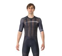 Maillot Manches Courtes Castelli Climber's A/C Noir Gris Foncé, Taille L