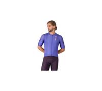 Castelli – Maillot de cyclisme Drittone Logo – Manches courtes Ultraviolet/Rosa Giro L