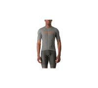 Maillot manches courtes castelli elements gris orange
