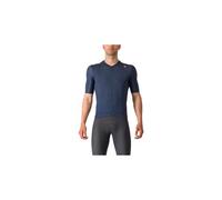 Maillot manches courtes castelli espresso bleu