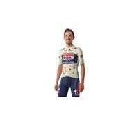 Maillot manches courtes castelli soudal quickstep 150ans giro26 beige homme