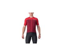Maillot manches courtes castelli unlimited entrata rouge bordeaux