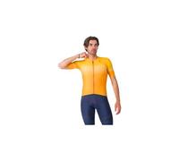 Castelli - Maillot de cyclisme UPF - manches courtes - orange vif - Taille M - Homme