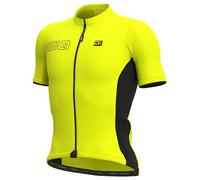 Ale Solid Color Block Short Sleeve Jersey Jaune L Homme