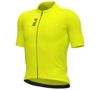 Maillot manches courtes Color Block jaune néon