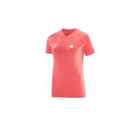 Maillot manches courtes compressport femme ironman seaside corail