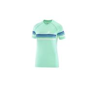 Maillot manches courtes compressport femme ironman seaside vert