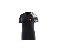 Maillot manches courtes compressport ironman dazzle noir blanc femme