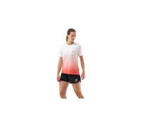 Maillot manches courtes compressport performance rouge blanc femme