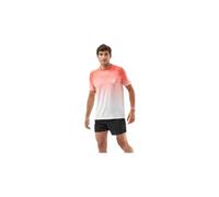 Maillot manches courtes compressport performance rouge blanc homme