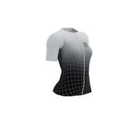 Maillot manches courtes compressport tri postural aero ss top femme noir blanc