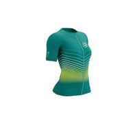 Maillot manches courtes compressport tri postural aero ss w vert
