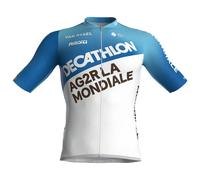 Maillot manches courtes DECATHLON AG2R LA MONDIALE 2024 blanc