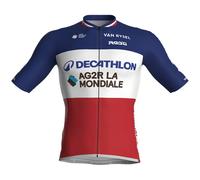Maillot manches courtes DECATHLON AG2R LA MONDIALE Champion français 2024 blanc