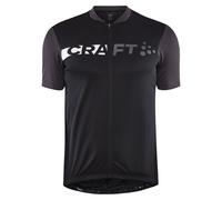Maillot manches courtes Endurance Logo noir/gris M
