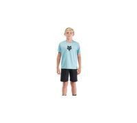 Fox Youth Ranger Fox Head SS Enfants T-shirt de vélo L Bleu clair
