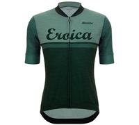 Santini Eroica Valle Short Sleeve Jersey Vert M Homme Green