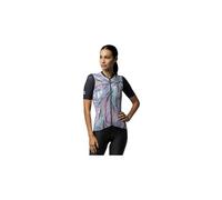 Maillot Alé PRAGMA Art manche courte bleu pastel rose noir femme - L