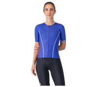 Castelli Anima Flow Short Sleeve Jersey Bleu L Femme