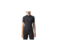 Maillot manches courtes femme castelli promessa jacquard noir
