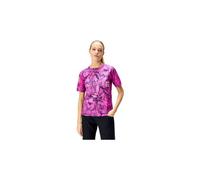 Maillot manches courtes femme endura grid floral edition limitee rose