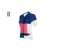 Maillot manches courtes femme lebram portet bleu marine coupe ajustee