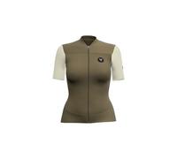 Maillot manches courtes femme lebram ventoux marron uni