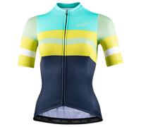 Maillot manches courtes femme Linear bleu