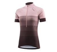 Maillot manches courtes femme Lively Vent fuchsia/marron 38