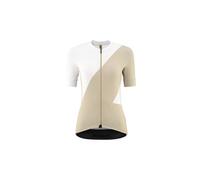 Maillot manches courtes femme mavic aksium graphic blanc beige