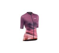 Maillot manches courtes femme northwave earth plum violet