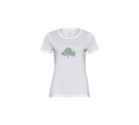 Maillot manches courtes femme odlo halden print blanc