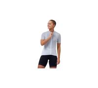 Maillot vélo ODLO Collar Full Zip Zeroweig (white - black) femme S
