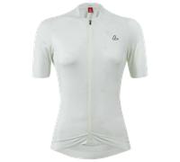 Loeffler Skys Escape Full Zip Short Sleeve Jersey Blanc 36 Femme