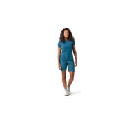 Maillot manches courtes femme smartwool denskylgrapic bleu