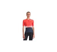 Maillot manches courtes femme sportful snap corail bleu