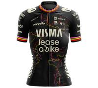 Maillot manches courtes femme TEAM VISMA LEASE A BIKE The Trilogy 2026 noir